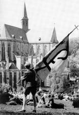 Erste Jugendwallfahrt nach dem Krieg in Altenberg, 5. Juni 1946.