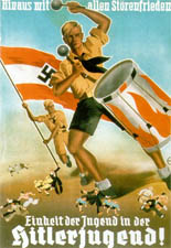 Plakat des NS-Regimes gegen konfessionelle Jugendverbände und andere Gruppierungen, die sich der HJ widersetzten, 1935.