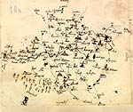 Skizze, 11 x 14 cm, Anlage zu einem Schreiben des J. Dursfeld SJ v. 26. April 1718 - AEK, Dec. Eifl. Gen. 4.