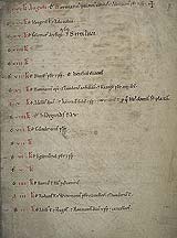 "Liber ordinarius" von St. Gereon, Pergament, mit den Seiten des Toten-kalenders für den Monat Juli - Erzb. Diözesan - und Dombibliothek, Dom-Hs. 241, fol. 7v, 8r.