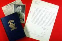 Druck: A. Rosenberg, Der Mythus des 20. Jahrhunderts, 133.-136. Aufl., München 1938 - Privatbesitz; 2 inliegende Zeitungsartikel und Ausf. David an Bornewasser v. 6. Oktober 1934 - AEK, Nachlass Teusch, o. Nr.